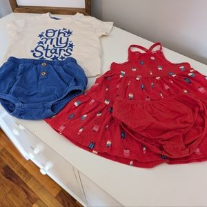 Set of Patriotic Outfits 18 months